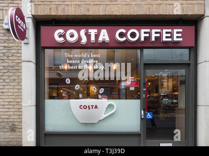 Costa uscita del caffè a Southwark, Londra, Regno Unito Foto Stock