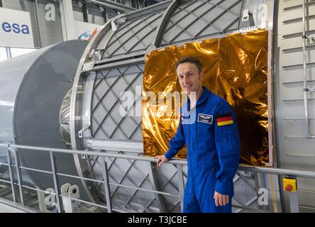 Matthias Maurer, Astronauta, in astronave EAC, centro di formazione per gli astronauti, Colonia, Germania Foto Stock