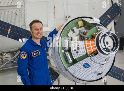 Matthias Maurer, Astronauta, in astronave EAC, centro di formazione per gli astronauti, Colonia, Germania Foto Stock