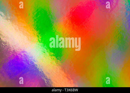 Una colorata carta ologramma Foto Stock