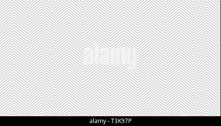 Zig-zag bianco goffrato 16:9 sfondo bianco design. Semplice chevron seamless pattern. Modello per la stampa, la carta di avvolgimento di tessuti, copertine, volantini, ban Illustrazione Vettoriale