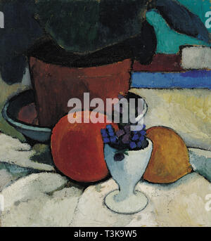 Ancora in vita con impianti e uovo Cup, c. 1905. Creatore: Modersohn-Becker, Paula (1876-1907). Foto Stock