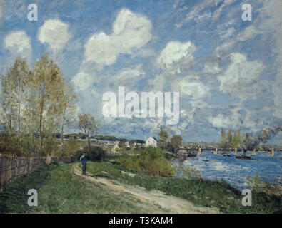 Été à Bougival (Estate a Bougival), 1876. Creatore: Sisley, Alfred (1839-1899). Foto Stock