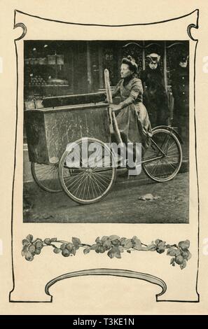 'Come il pane è consegnato a Parigi", 1901. Creatore: sconosciuto. Foto Stock