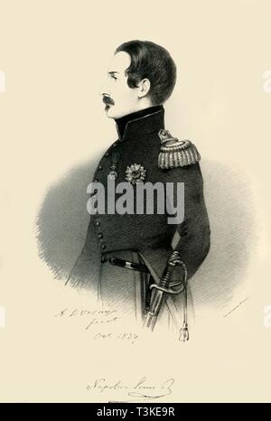 'Napoleone Luigi Bonaparte', 1839. Creatore: Alfred d'Orsay. Foto Stock