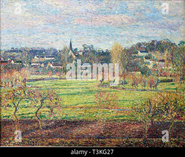 Camille Pissarro (1830 1903) febbraio sunrise bazincourt 1893 Foto Stock