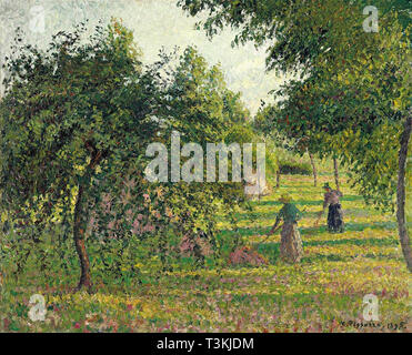 1895 Camille Pissarro (1830 1903) Pommiers Et Faneuses a Eragny Collezione privata Foto Stock