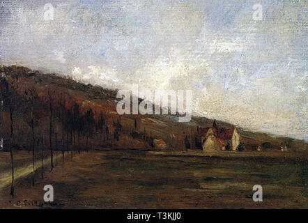 Camille Pissarro (1830 1903) Banchi di Marne in inverno Studio Collezione privata 1866 Foto Stock