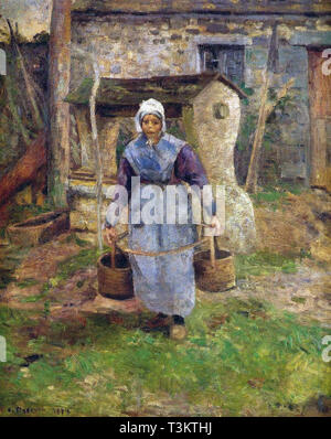 Camille Pissarro (1830 1903) Madre Presle Montfoucault - Collezione Privata 1874 Foto Stock