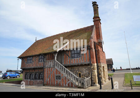 Il XVI secolo sala controverso nel Suffolk Coastal Town di Aldeburgh Foto Stock