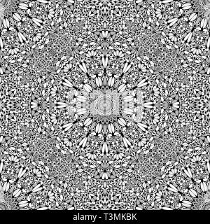 Abstract bohemian seamless mandala pattern design di sfondo Illustrazione Vettoriale