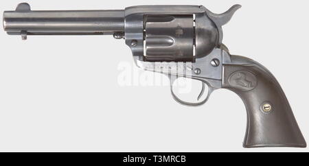 Armi di piccolo calibro, revolver Colt unica azione armata, modello 1873, calibro .45, Additional-Rights-Clearance-Info-Not-Available Foto Stock
