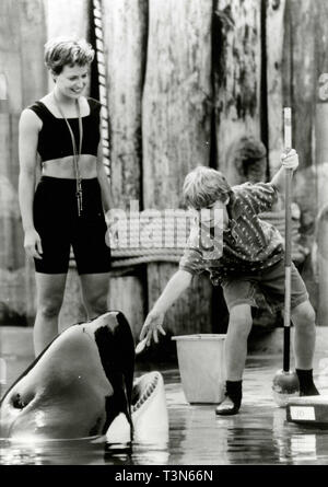 Attore Jason James Richter e Lori Petty nel film Free Willy, 1993 Foto Stock