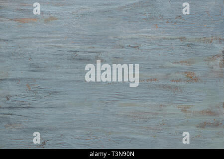Luce grigio-bluastro texture di legno con vernice crackled. Di età compresa tra superficie di grunge, immagine ad alta risoluzione con copy-spazio. Foto Stock