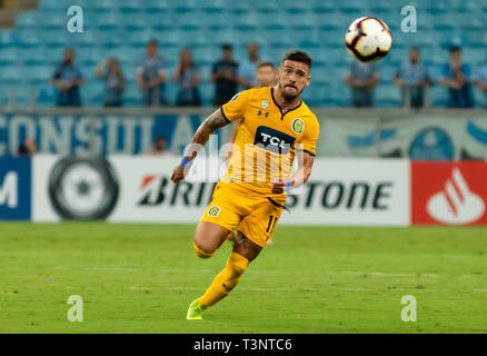 RS - Porto Alegre - 04/10/2019 - Libertadores 2019, Gremio x Rosario Central - Aguirre Avalo do Rosario Central durante la partita all'Arena do Gremio per la Libertadores 2019 campionato foto: Jeferson Guareze / AGIF Foto Stock