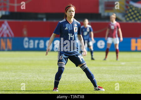 Yui Hasegawa (JPN), 9 aprile 2019 - Calcio : internazionale amichevole tra Germania 2-2 Giappone all'Benteler-Arena in Paderborn, Germania. (Foto di Mutsu Kawamori/AFLO) Foto Stock