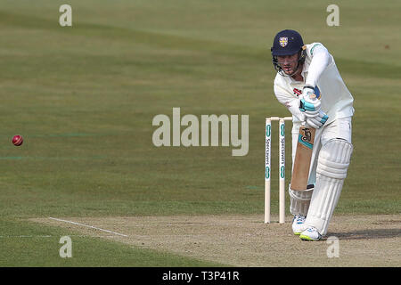 Chester le street, Co Durham, Regno Unito. Xi Apr, 2019. CHESTER LE STREET, Inghilterra 11 aprile Durham di Cameron Bancroft batting durante il primo giorno della contea di Specsavers gara di campionato tra Durham County Cricket Club e Sussex County Cricket Club a Emirates Riverside, Chester le street giovedì 11 aprile 2019. (Credit: Mark Fletcher | MI News) Credito: MI News & Sport /Alamy Live News Foto Stock