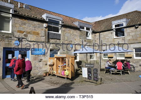 Il centro visitatori di Loch Leven Riserva Naturale, Fife, Scozia Foto Stock