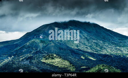 Mt vulcano Batur Bali Indonesia Foto Stock