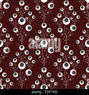 Abstract fiori senza giunture. Moda urban concept. Illustrazione Vettoriale
