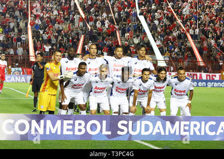 Soccer team formazione Foto Stock