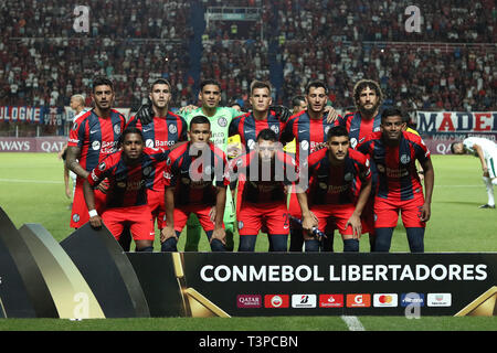 San Lorenzo football club la formazione del team Foto Stock