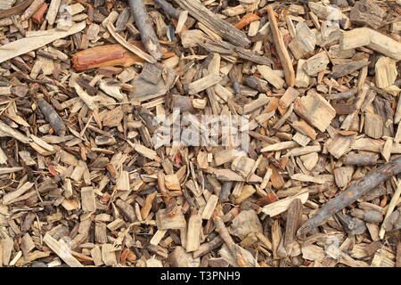 Sfondo costituito dal marrone da trucioli di legno Foto Stock