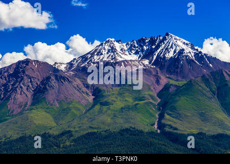 Cina Qinghai contea Qilian Zhuoer Mountain Scenic Foto Stock