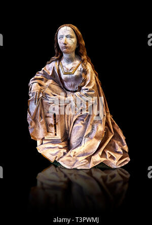 Dipinto statua in alabastro della Vergine dell'Annunciazione, realizzato intorno al 1495 da Tilman Riemenschneider di Heiligenstadt im Eichsfeld, Germania lo stat Foto Stock
