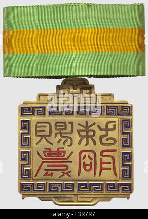 Ordre du Mérite Agricole, créé en 1936, commandeur, diamètre 61 x 71mm, en bronzo, Additional-Rights-Clearance-Info-Not-Available Foto Stock