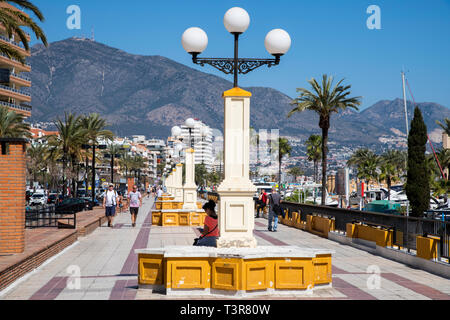 Passeggiata di Fuengirola, Malaga, Spagna Foto Stock