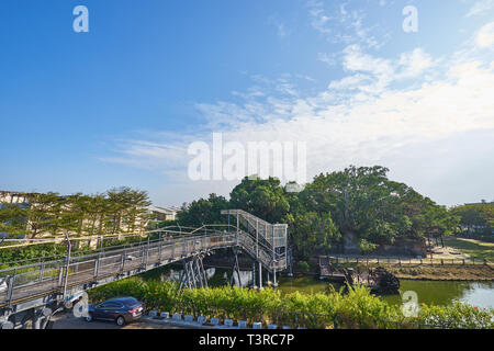 Bellissima scenic dell ambiente intorno la costruzione presso ex Tait & Co. Merchant House, popolare sito che presenta la storia di Taiwan presenta in un ex wareh Foto Stock