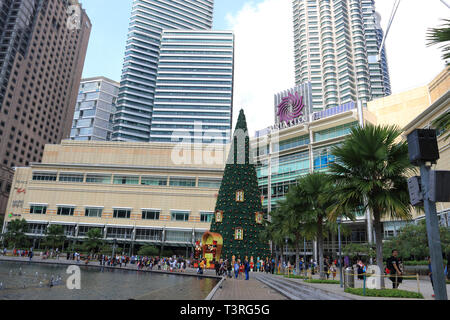 Il centro cittadino di Kuala Lumpur, KLC, Torri Gemelle Petronas Malaysia Foto Stock