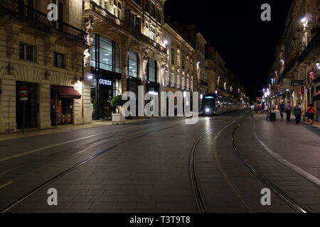 Bordeaux, tranvia, Grand Theatre Foto Stock