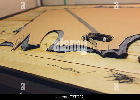 Forbici e carta velina pattern,visibile alcun loghi etc. Foto Stock