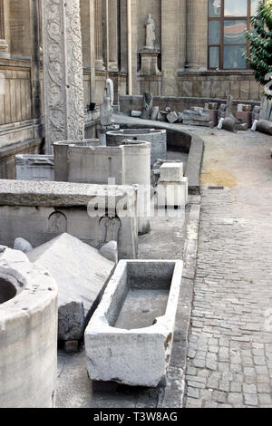 Marmo greco figura al Museo Archeologico di Istanbul ingresso ad Istanbul in Turchia. Foto Stock