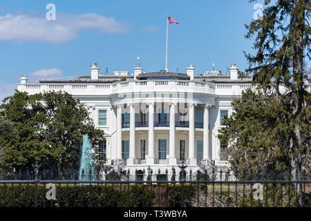 La casa bianca a Washington DC Foto Stock