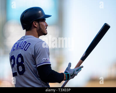 San Francisco, California, Stati Uniti d'America. 31 Dic, 2015. Durante una partita MLB tra il Colorado Rockies e i San Francisco Giants presso Oracle Park di San Francisco, California. Valerie Shoaps/CSM/Alamy Live News Foto Stock