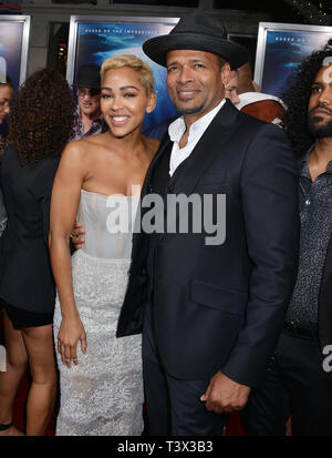 Los Angeles, Stati Uniti d'America. Xi Apr, 2019. Mario Van Peebles e Meagan buon 239 frequentare la premiere del XX Century Fox "breccia" a Westwood Regency teatro di Aprile 11, 2019 a Los Angeles, California. Credito: Tsuni/USA/Alamy Live News Foto Stock