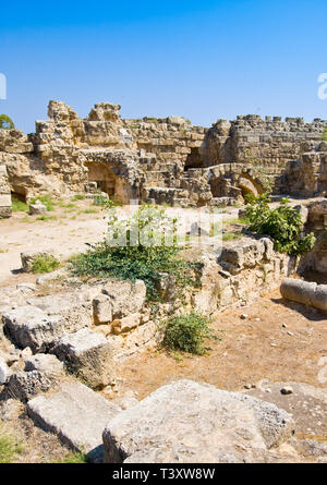 Rovine romane della città di Salamina, vicino a Famagosta, la parte settentrionale di Cipro Foto Stock