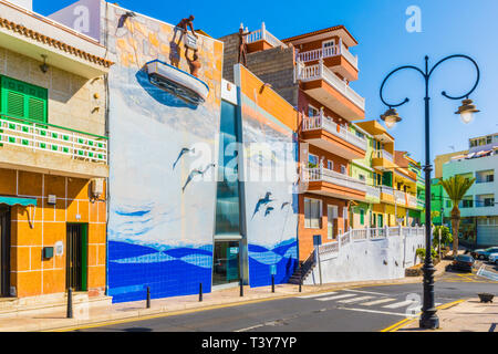 Museo El Pescador, Puerto de Santiago city, Tenerife, Spagna. Foto Stock