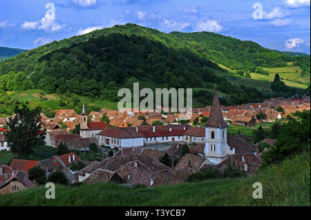 Il villaggio Valea Viilor, Romania, fondata dalla Transilvania sassoni Foto Stock