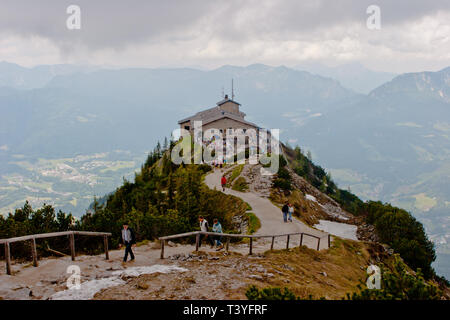 Vista da sopra Hitlers eagles nest Foto Stock