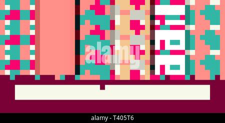 Natale modelli perfetta per le vacanze Scrapbooking o dono le carte di avvolgimento. Xmas texture impostato con Pepprmint Candy Cane bastone con archetto, fiocchi e Pino di cookie o di biscotti per il 2019 Anno Nuovo Illustrazione Vettoriale