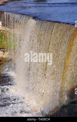 Jägala cade, Estonia. Jägala vízesés, Észtország. Foto Stock