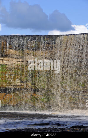 Jägala cade, Estonia. Jägala vízesés, Észtország. Foto Stock
