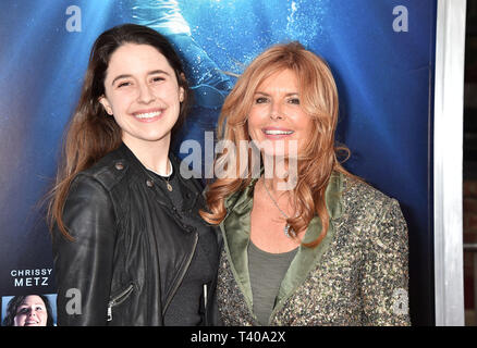 WESTWOOD, CA - 11 aprile: Reilly Anspaugh (L) e Roma Downey frequentare la premiere del XX Century Fox "breccia" a Westwood Regency teatro di Aprile 11, 2019 a Los Angeles, California. Foto Stock