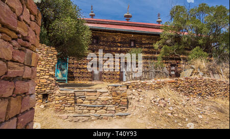 Debre Damo monastero nel Tigray, Etiopia. Foto Stock