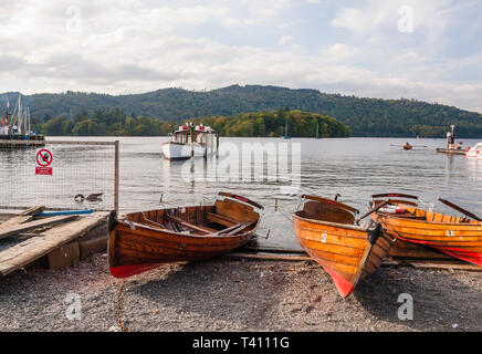 Bowness on Windermere,Cumbria,l'Inghilterra,UK Foto Stock