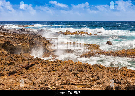 Parco Nazionale di Arikok su Aruba Foto Stock